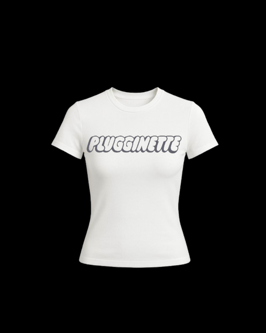 T-shirt PLUGGINETTE SS2 WHT/GRY