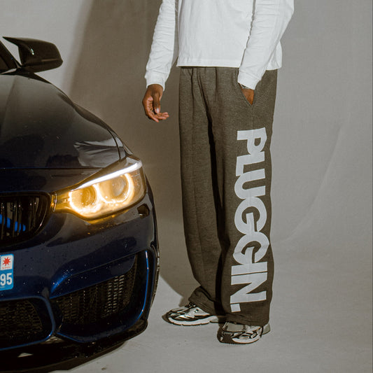 PANTALON BIG PLGG GREY/WHT