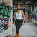 TOP PLUGGINETTE - BLUE FLOWER SHINES
